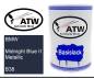 Preview: BMW, Midnight Blue II Metallic, B38: 500ml Lackdose, von ATW Autoteile West.